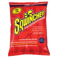 Sqwincher Corporation 016405-FP Sqwincher 47.66 Ounce Instant Powder Pack Fruit Punch Electrolyte Drink - Yields 5 Gallons (16 E
